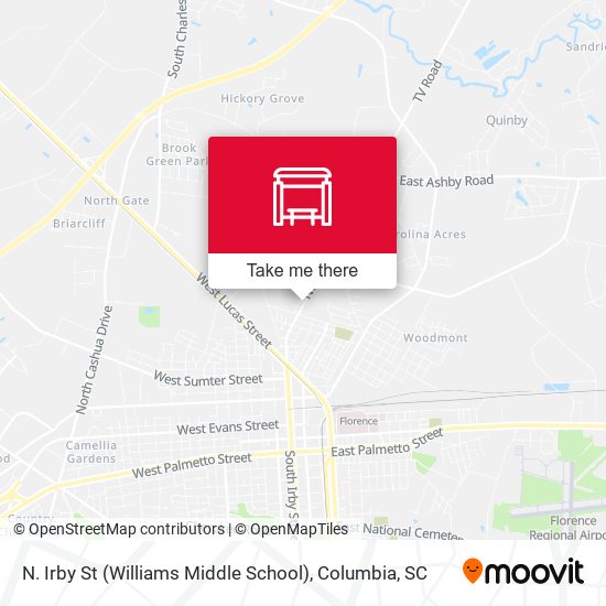 N. Irby St (Williams Middle School) map