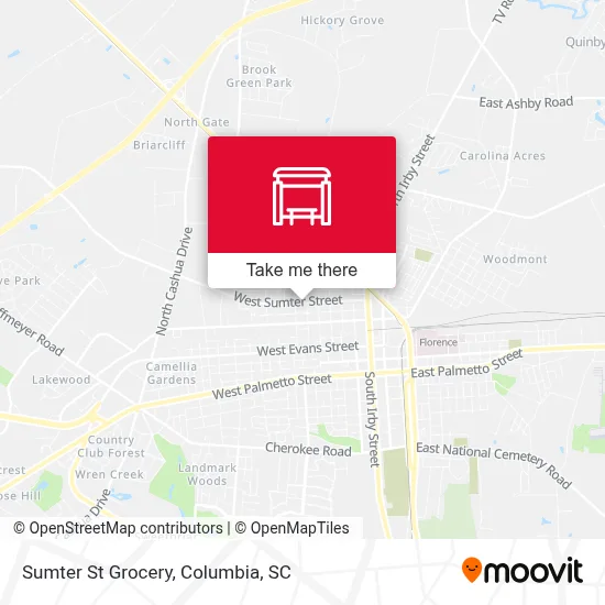 Sumter St Grocery map
