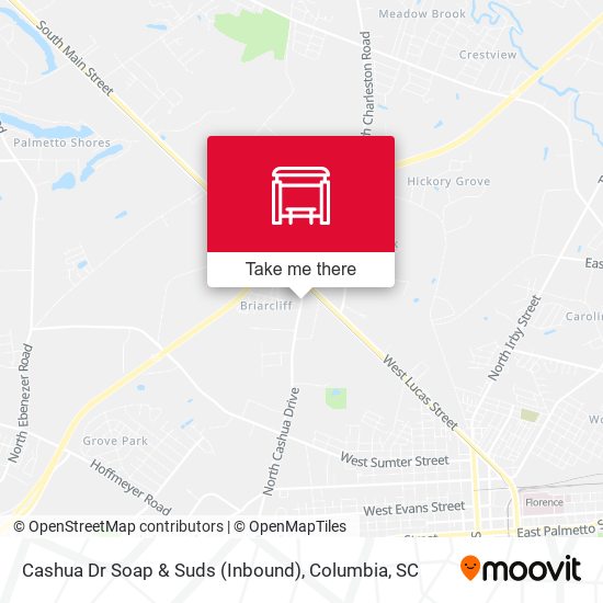 Cashua Dr Soap & Suds (Inbound) map