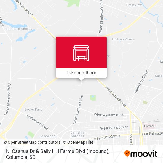Mapa de N. Cashua Dr & Sally Hill Farms Blvd (Inbound)