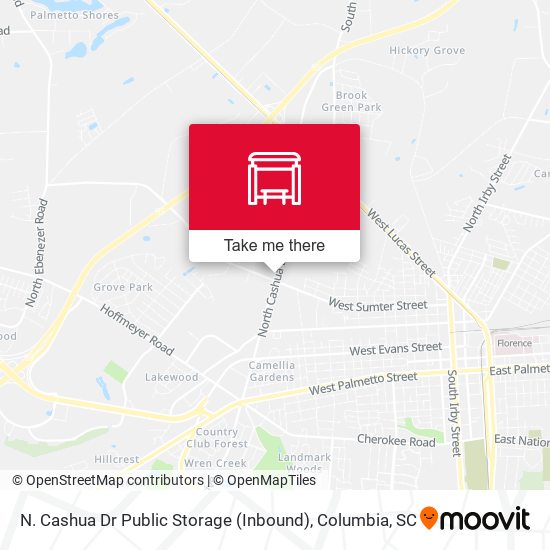 N. Cashua Dr Public Storage (Inbound) map