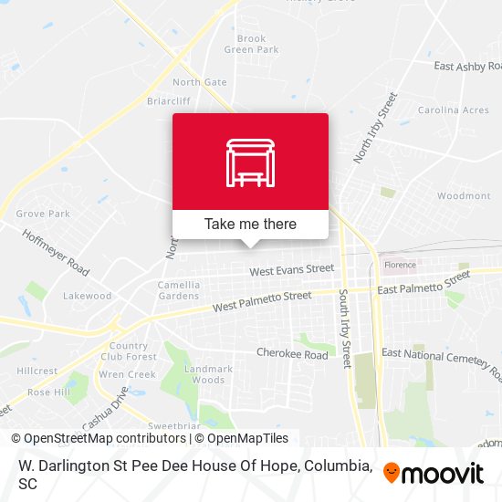 W. Darlington St Pee Dee House Of Hope map