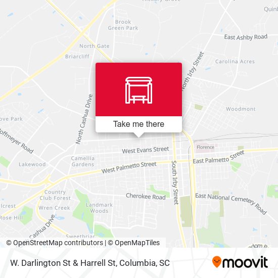 Mapa de W. Darlington St & Harrell St