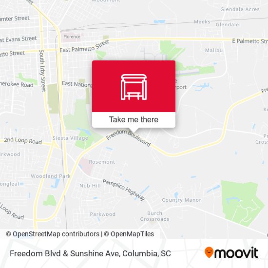 Freedom Blvd & Sunshine Ave map