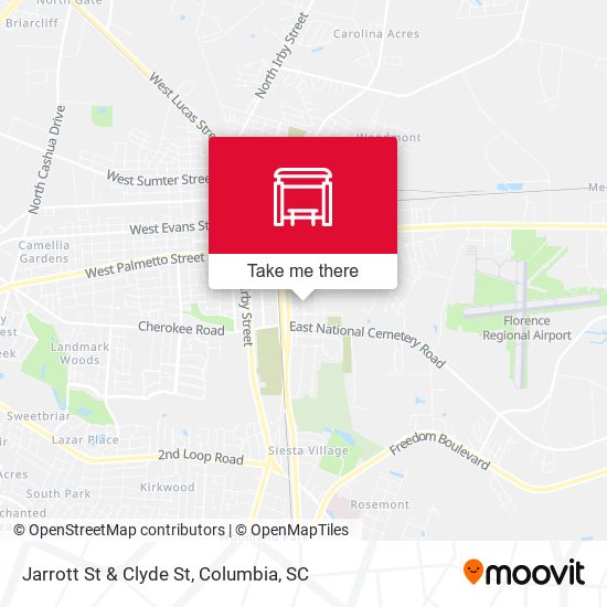 Jarrott St & Clyde St map
