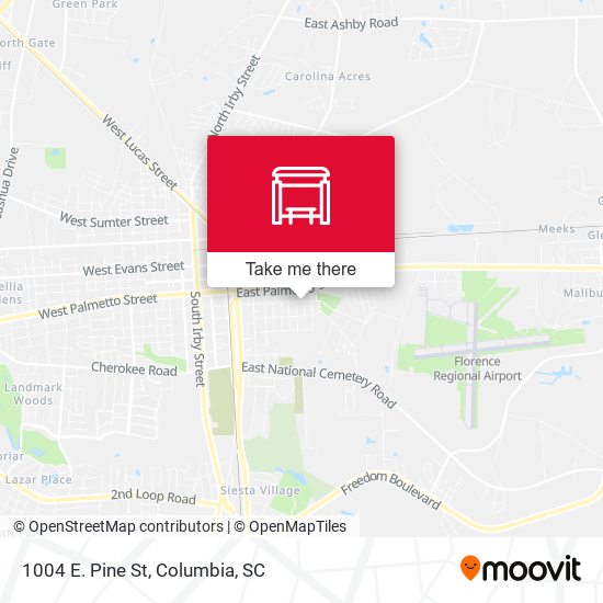 Mapa de 1004 E. Pine St