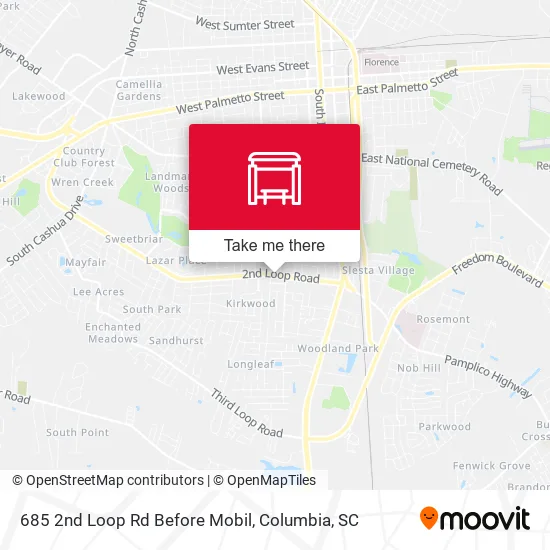 685 2nd Loop Rd Before Mobil map