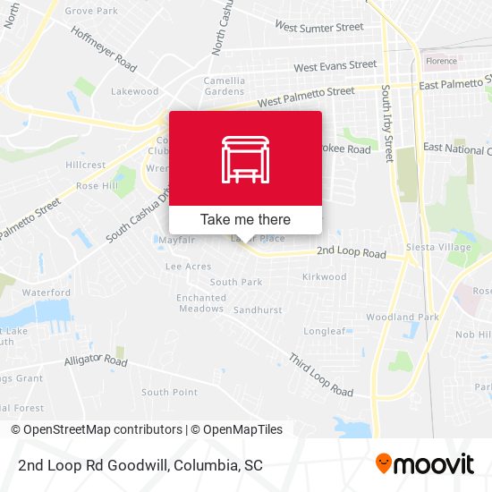 Mapa de 2nd Loop Rd Goodwill