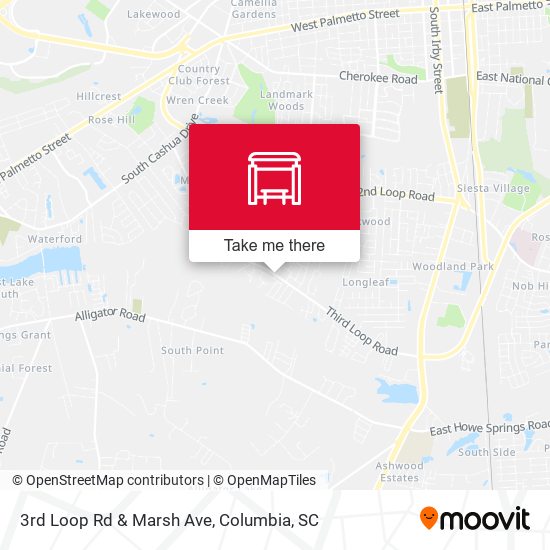 3rd Loop Rd & Marsh Ave map