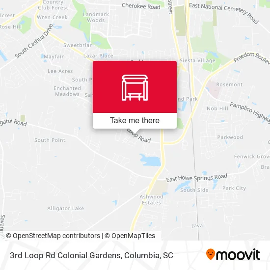 3rd Loop Rd Colonial Gardens map