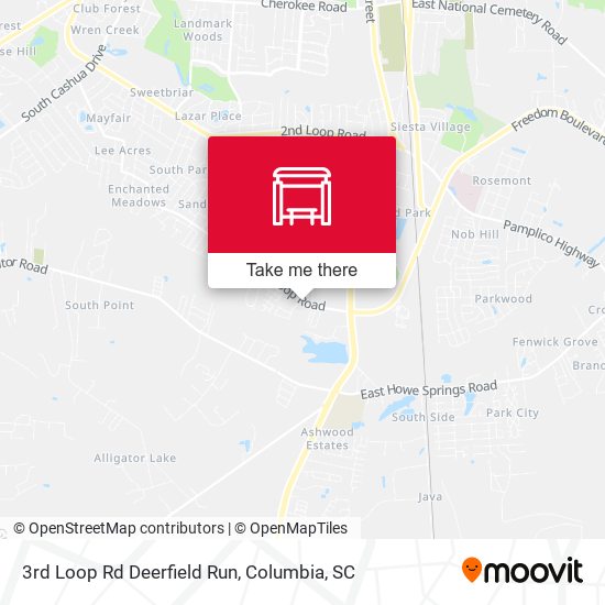 3rd Loop Rd Deerfield Run map