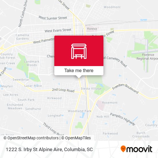 1222 S. Irby St Alpine Aire map