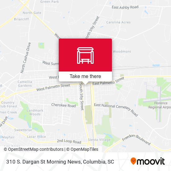 Mapa de 310 S. Dargan St Morning News