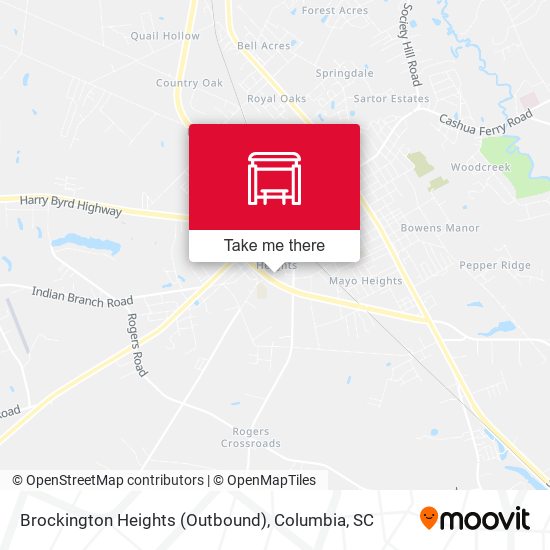 Brockington Heights (Outbound) map