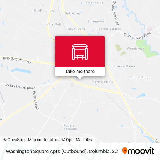 Washington Square Apts (Outbound) map