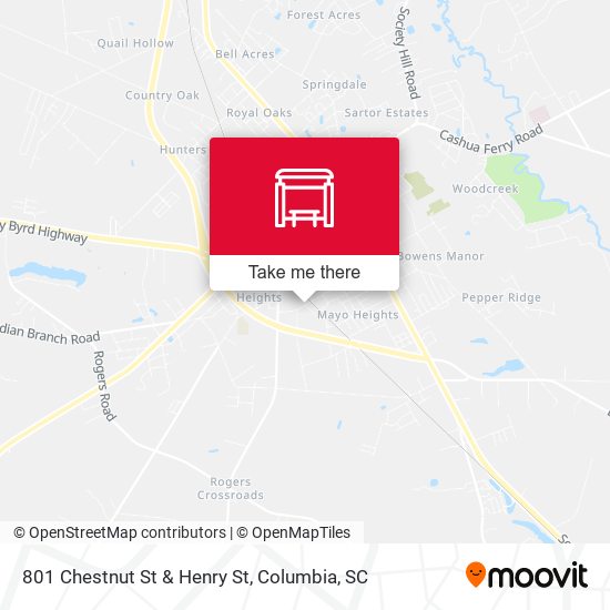 801 Chestnut St & Henry St map