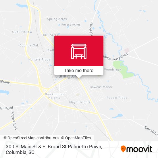300 S. Main St & E. Broad St Palmetto Pawn map