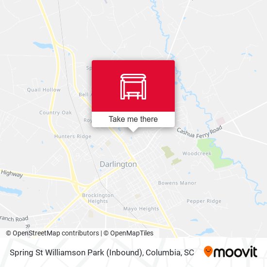 Spring St Williamson Park (Inbound) map