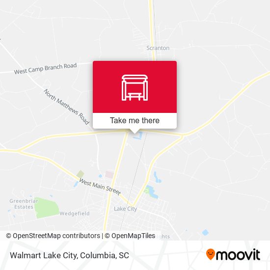 Walmart Lake City map