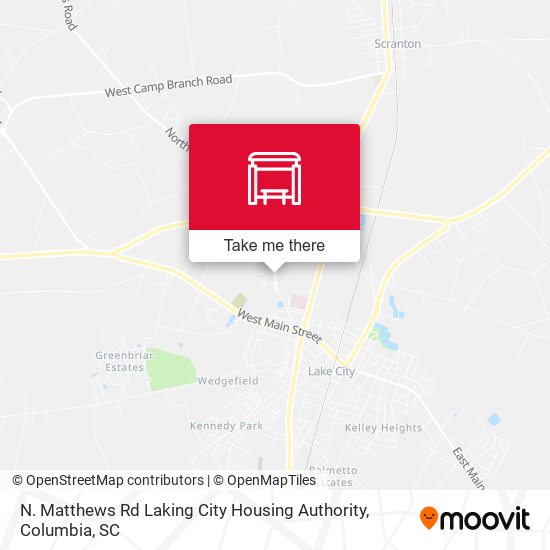N. Matthews Rd Laking City Housing Authority map