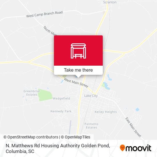 N. Matthews Rd Housing Authority Golden Pond map
