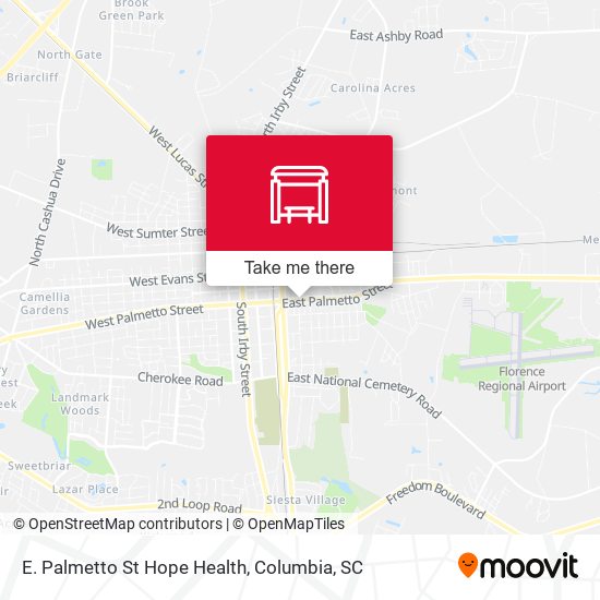 Mapa de E. Palmetto St Hope Health