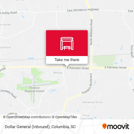 Dollar General (Inbound) map