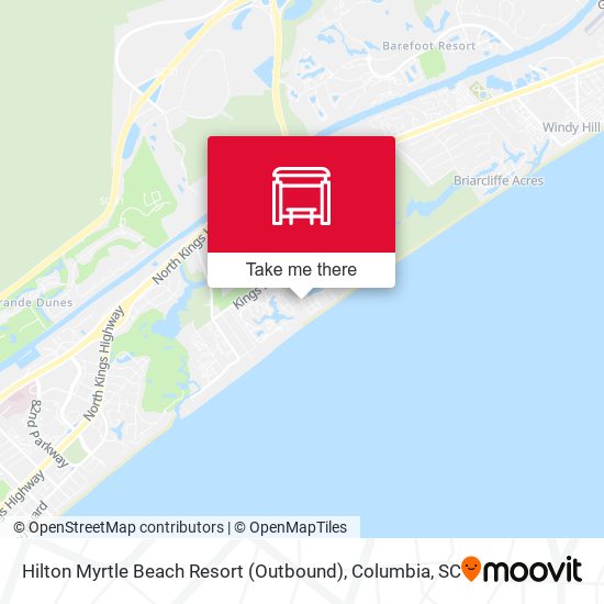 Mapa de Hilton Myrtle Beach Resort (Outbound)
