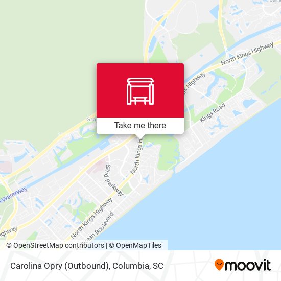 Mapa de Carolina Opry (Outbound)