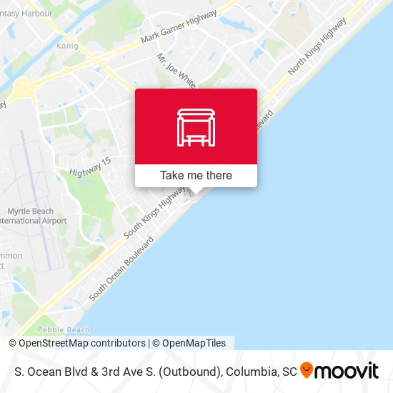 S. Ocean Blvd & 3rd Ave S. (Outbound) map
