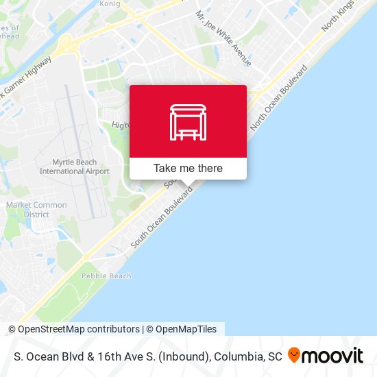 S. Ocean Blvd & 16th Ave S. (Inbound) map