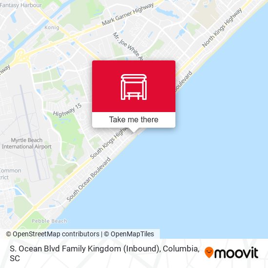 Mapa de S. Ocean Blvd Family Kingdom (Inbound)