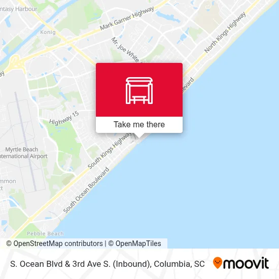 S. Ocean Blvd & 3rd Ave S. (Inbound) map
