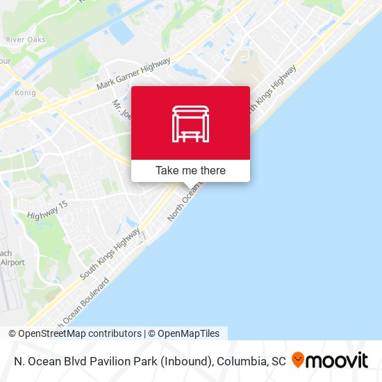 Mapa de N. Ocean Blvd Pavilion Park (Inbound)