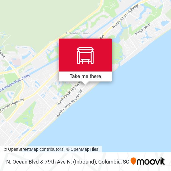 N. Ocean Blvd & 79th Ave N. (Inbound) map