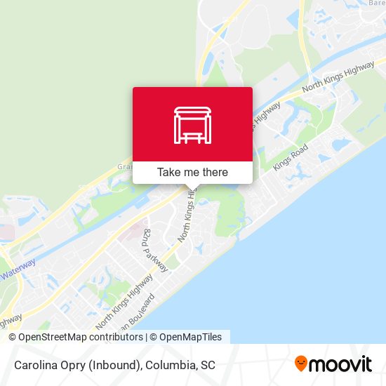Carolina Opry (Inbound) map
