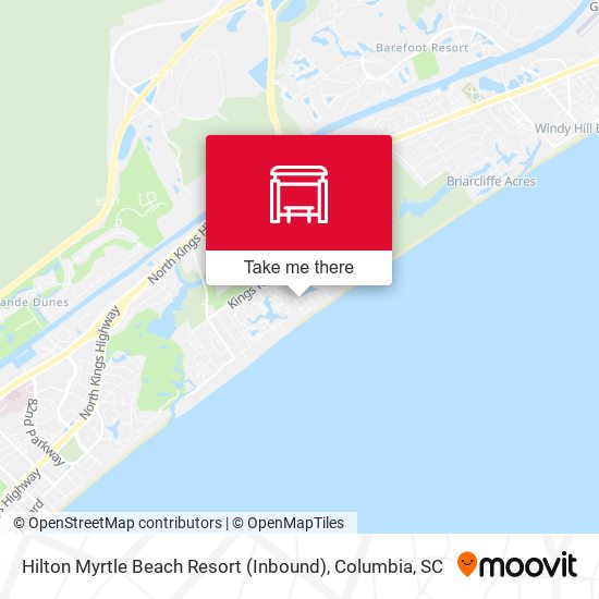 Mapa de Hilton Myrtle Beach Resort (Inbound)