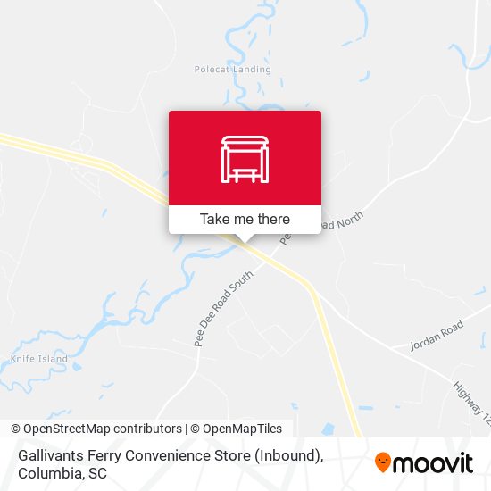 Gallivants Ferry Convenience Store (Inbound) map