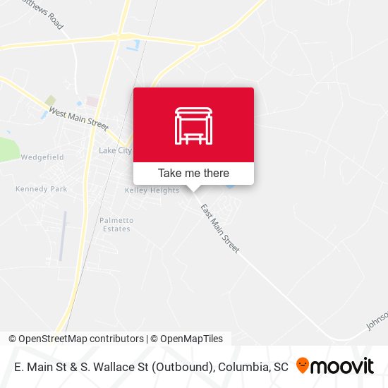 Mapa de E. Main St & S. Wallace St (Outbound)