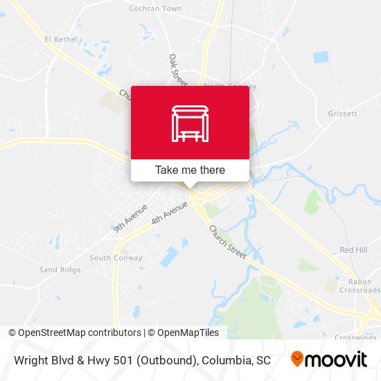 Mapa de Wright Blvd & Hwy 501 (Outbound)