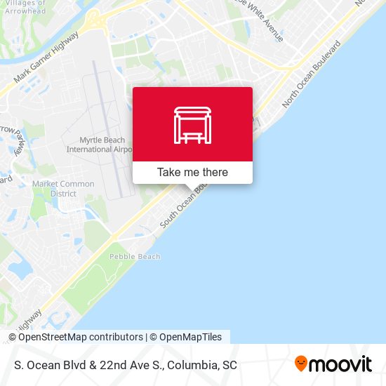 S. Ocean Blvd & 22nd Ave S. map