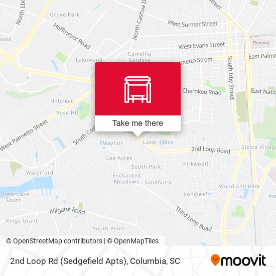 Mapa de 2nd Loop Rd (Sedgefield Apts)