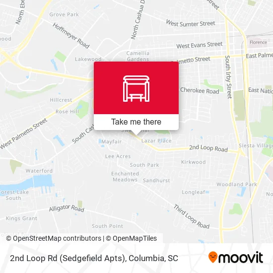 2nd Loop Rd (Sedgefield Apts) map