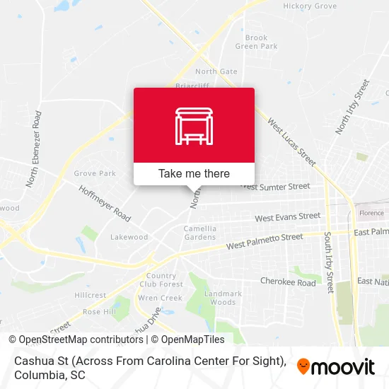 Cashua St (Across From Carolina Center For Sight) map