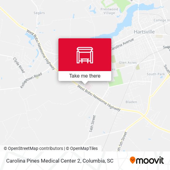 Mapa de Carolina Pines Medical Center 2