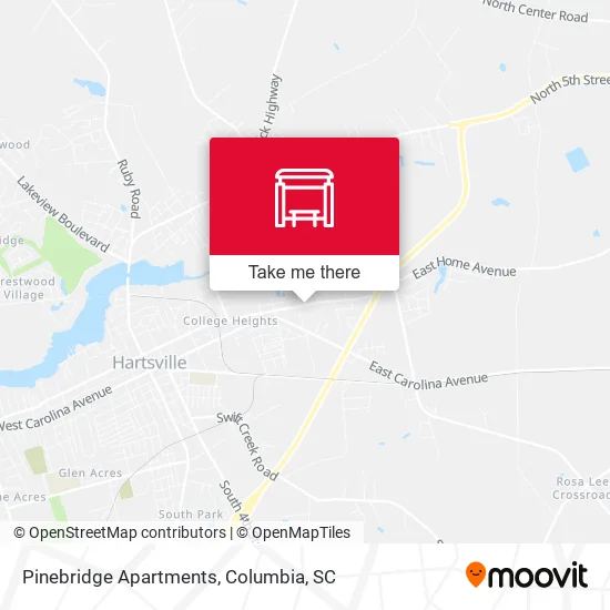 Pinebridge Apartments map