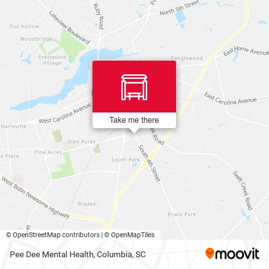 Pee Dee Mental Health map