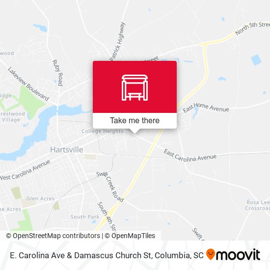 Mapa de E. Carolina Ave & Damascus Church St