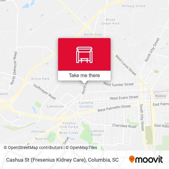 Mapa de Cashua St (Fresenius Kidney Care)