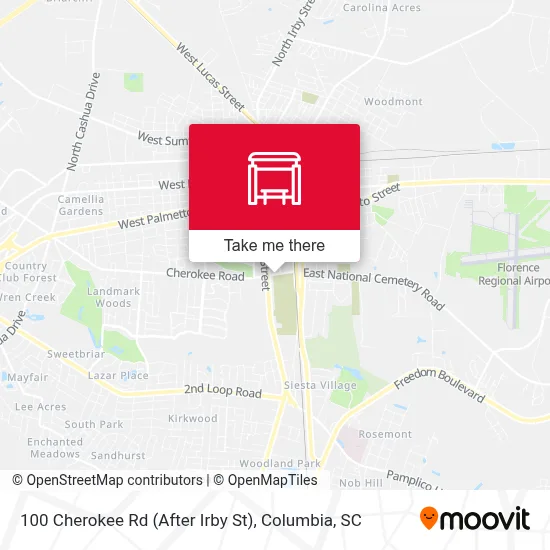 100 Cherokee Rd (After Irby St) map